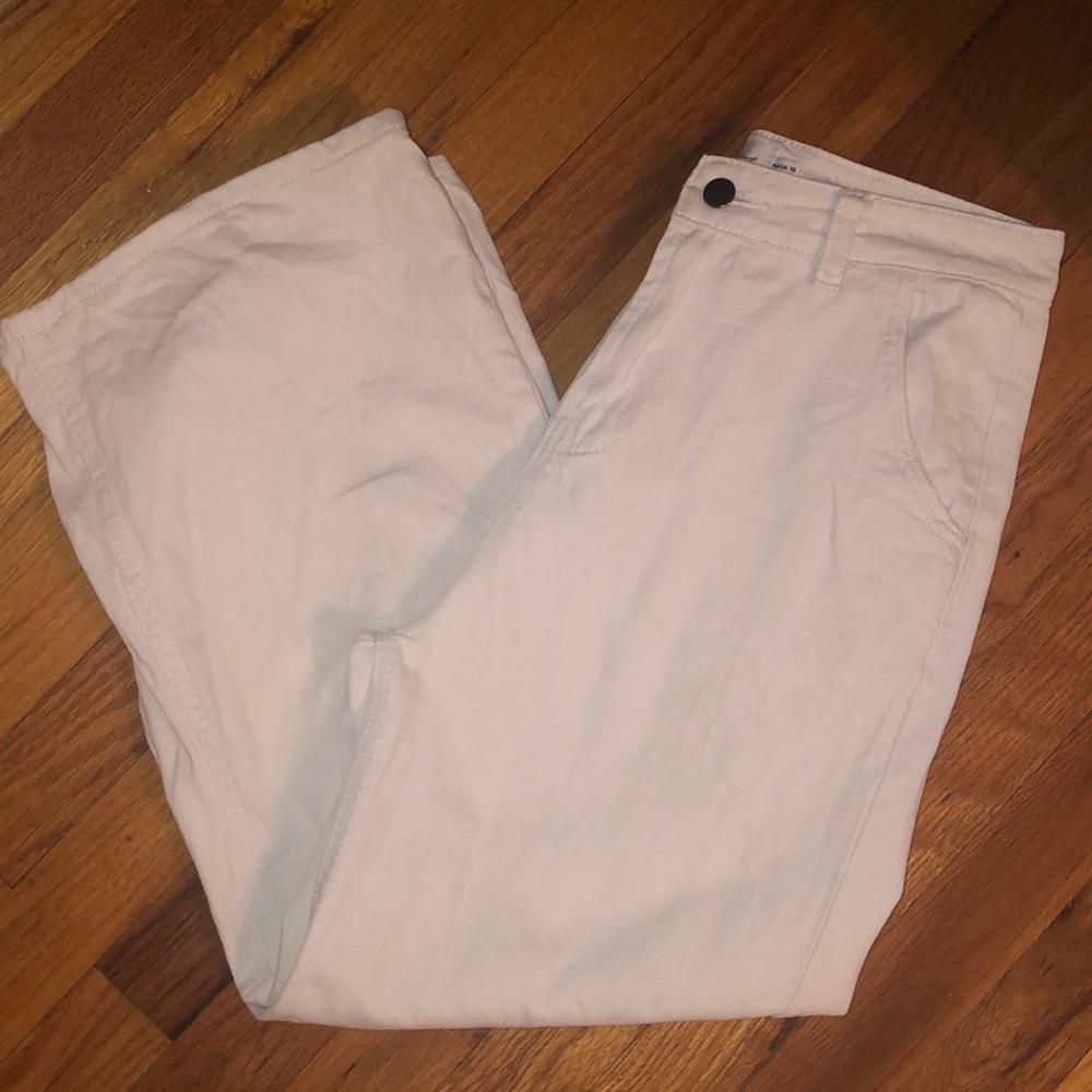 Petal + Pup White Wide Leg Denim